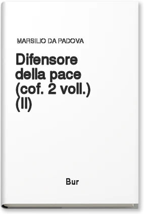 Il difensore della pace (cof. 2 voll.)