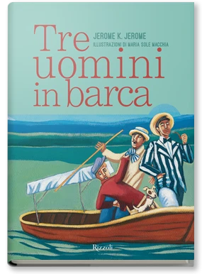 tre uomini in barca